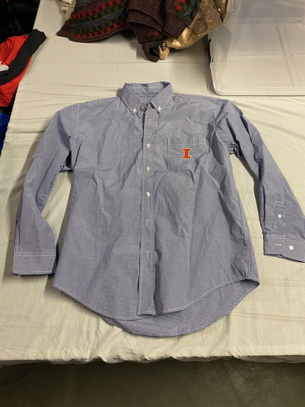 Campus Heritage Button Down Shirt Illinois Fighting Illini Solid University UI